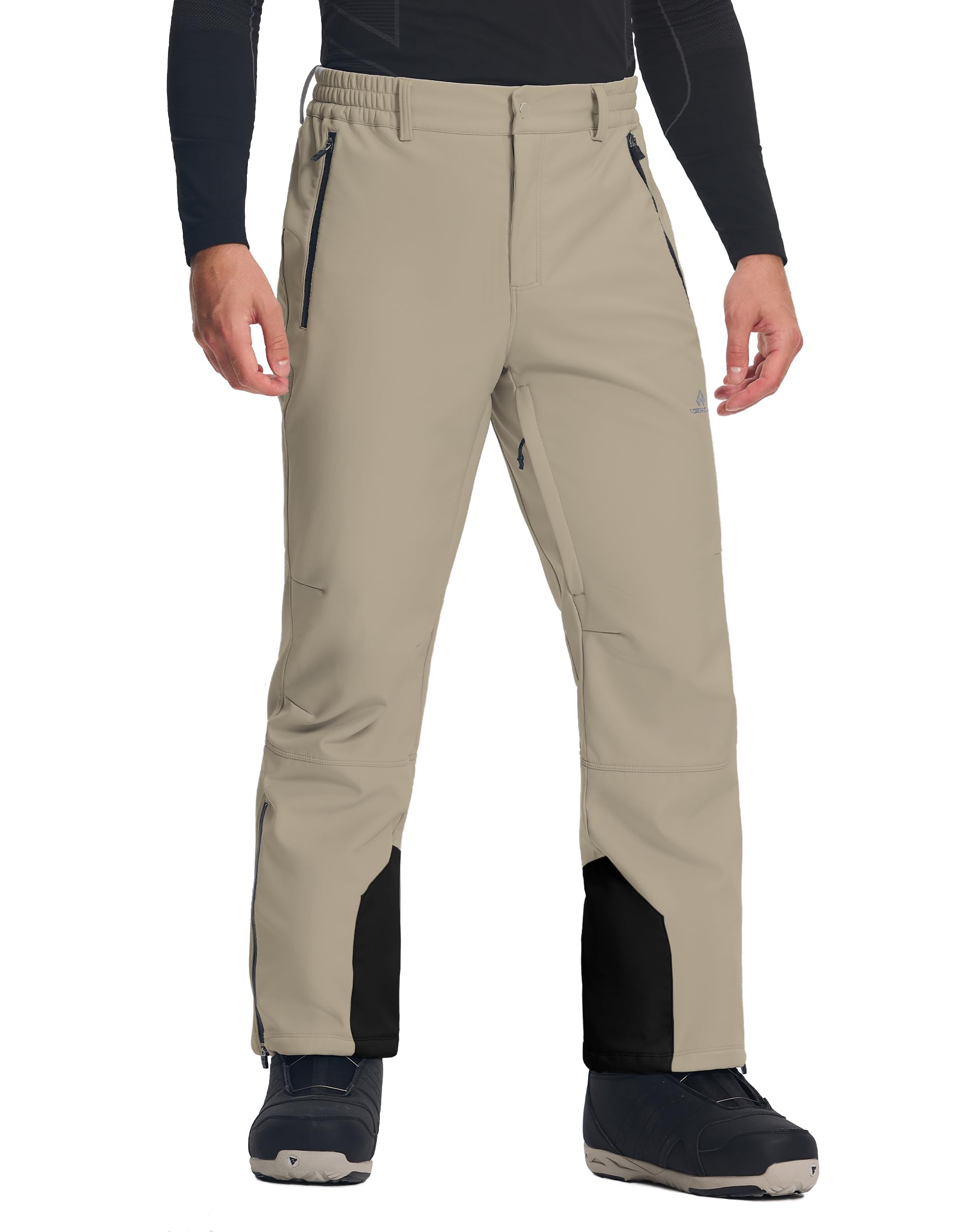 Pioneer Camp Pantalones de esquí para hombre, impermeables, 15000 + mm, H2O, pantalones de snowboard, resistentes al viento, con forro cálido, pantalones de softshell térmicos, pantalones de esquí