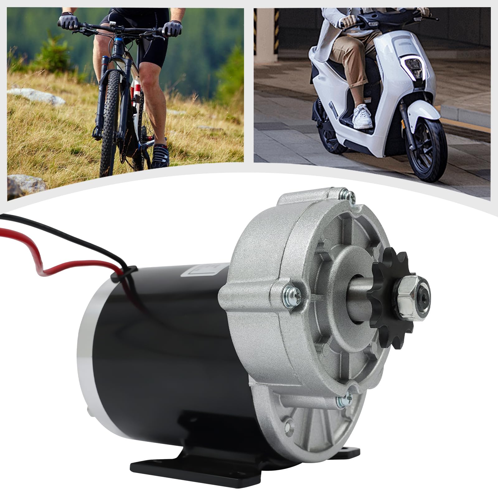 Silnik elektryczny o mocy 600 W, silnik szczotkowy, silnik do roweru elektrycznego, do przebudowy, kompaktowy rozmiar, nośność 200 do 250 kg, moc 24 V