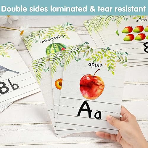 Miniatura 3 de Juego de tablones de anuncios del alfabeto de 36 aulas línea del alfabeto para pared del aula ABC y franjas de números carteles del alfabeto tarjeta