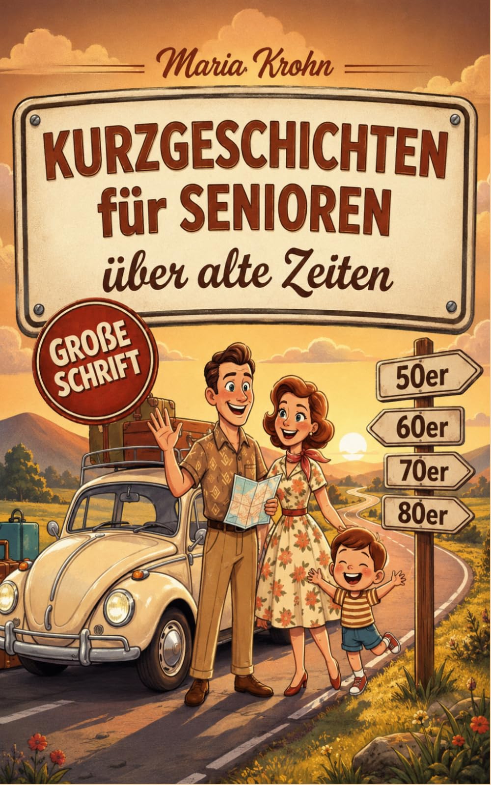 Kurzgeschichten für Senioren über alte Zeiten: Eine nostalgische Reise durch die 50er, 60er, 70er & 80er in großer Schrift – das perfekte Geschenk für Rentner zum Erinnern, Schmunzeln & Wohlfühlen