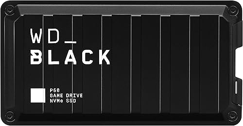 WD_BLACK Unidad de juego SSD P50 de 2 TB Unidad de estado sólido externa portátil, compatible con Playstation, Xbox, PC y Mac, hasta 2,000 MBs -