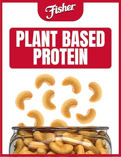 Miniatura 3 de Fisher Snacks de anacardos enteros de primera calidad 24 onzas tostados con sal marina sin colores ni sabores artificiales