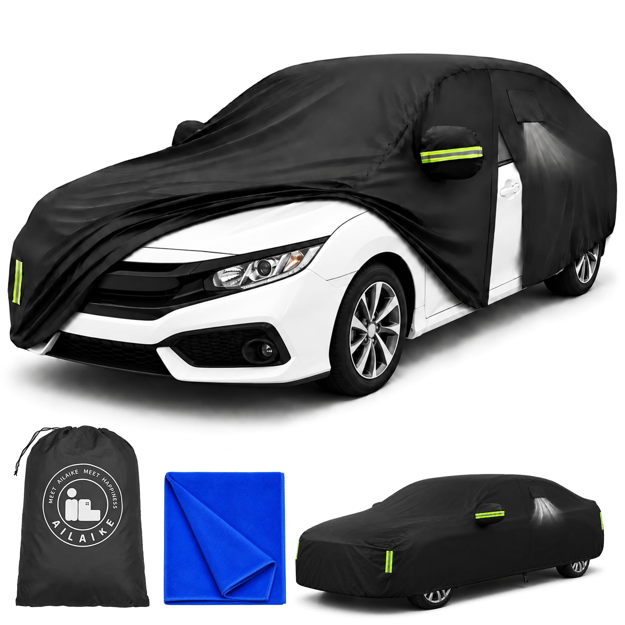 Car Cover Waterproof All Weather Custom Fit for Honda Civic.