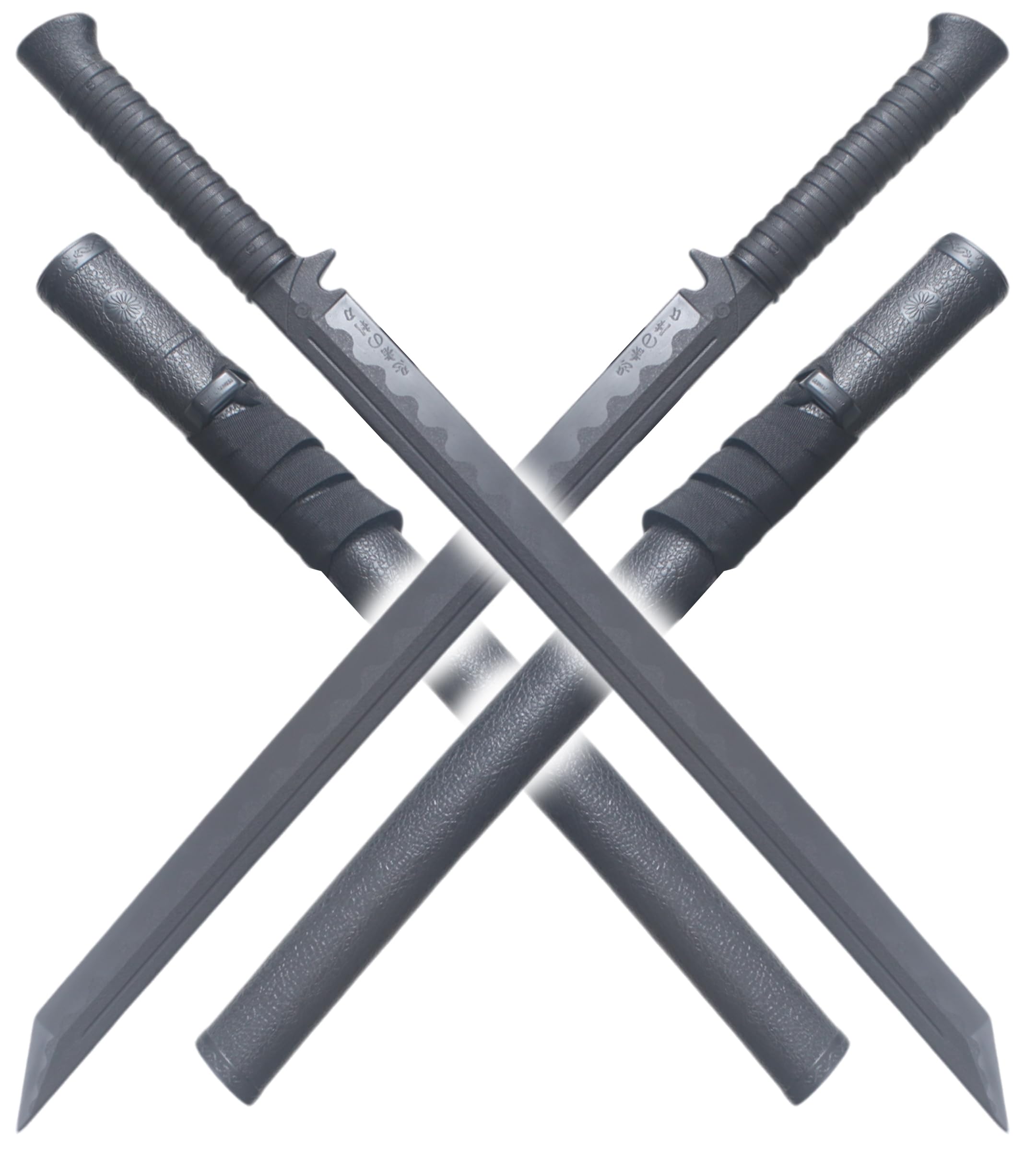 Ninjato Plastique Polypropylene Epee Ninja Sabre + Fourreau Japonais Pack 2