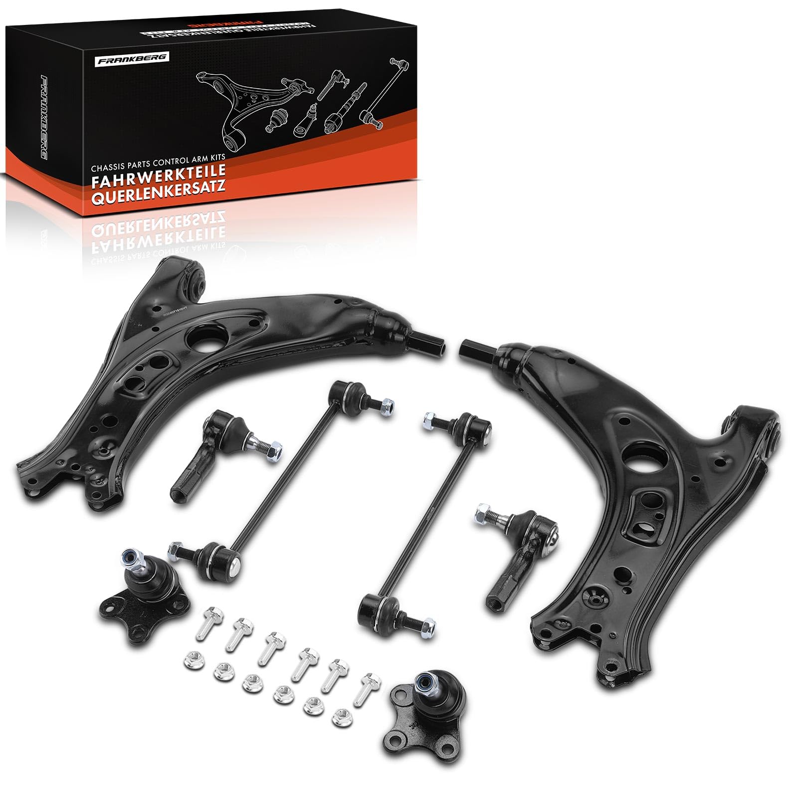 Frankberg Kit de Bras de Suspension Essieu Avant Gauche Droite