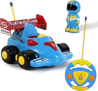 Baby Challenge - Racing Car - My First Vehicle - 050215 - Remote Controlled Car - Blue - With Sound and Light - 1/24 - Batteries Not Included - Plastic - From 24 Months