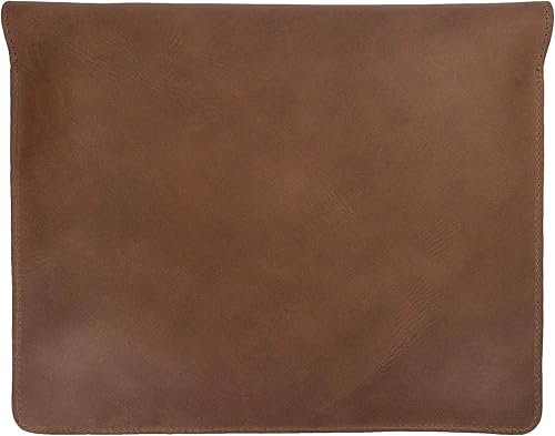 Miniatura 3 de Hide & Drink, Portafolio delgado, portadocumentos estrecho, maletín de mensajero plano, accesorio de oficina, cuero de grano completo, hecho a mano