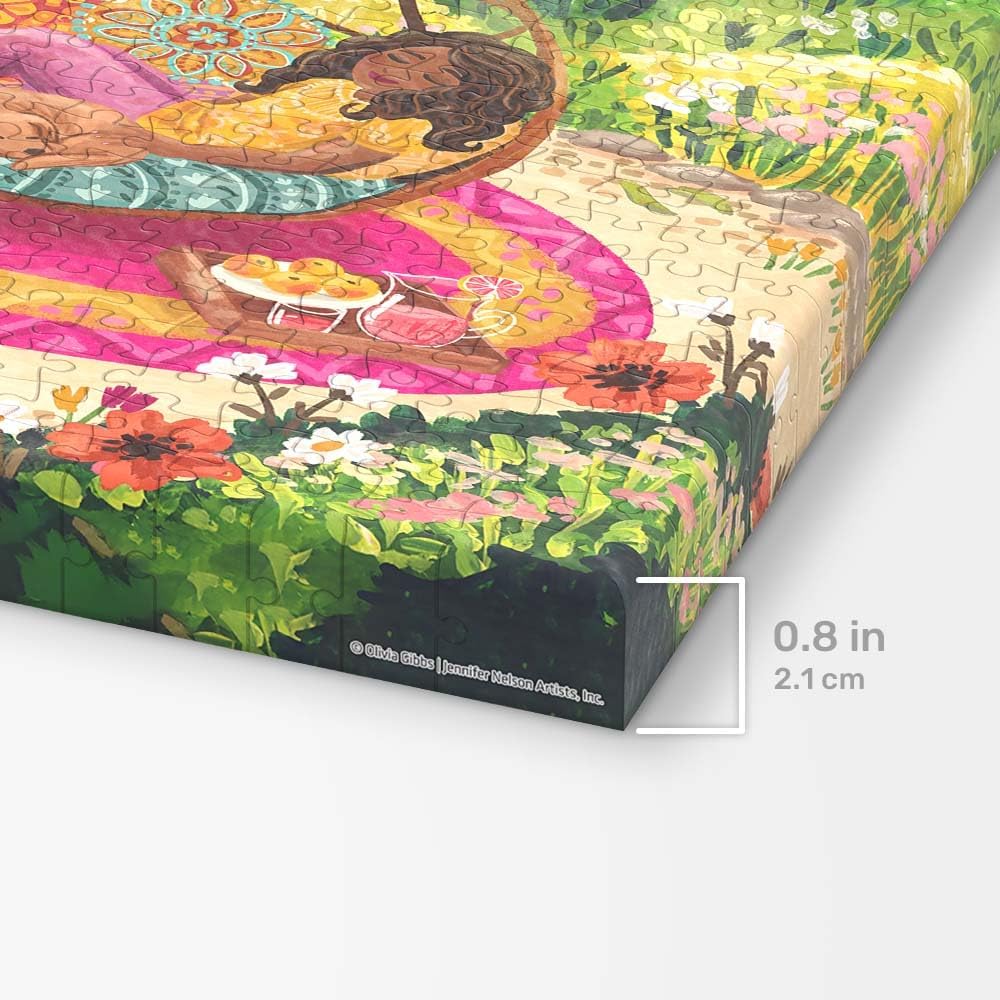 PieceRelax Puzzle Canvas Wall Art 366 Plastic Pieces for Adults - Olivia Gibbs - Resting Scene - Unique Gift & Home Décor with Jigsaw Puzzle Artwork for Living Room Bedroom [HN1370]