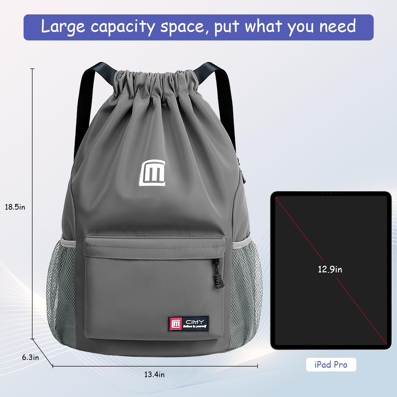 Fadeeg Sacca Sportiva,Unisex Sacchetto Sportivo Borsa Con Coulisse Sacca Palestra Sacchetta Sportiva Per Bambini E Adulti