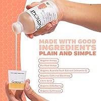 Vista 6 de Genexa Jarabe para la tos de miel orgánico para niños, sin colorantes, 0% de aditivos artificiales, remedio para la tos para niños de 2 a 11 años