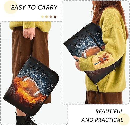 Miniatura 4 de OTVEE Organizador de archivos de acordeón, balón de fuego de fútbol americano con 13 bolsillos expandible