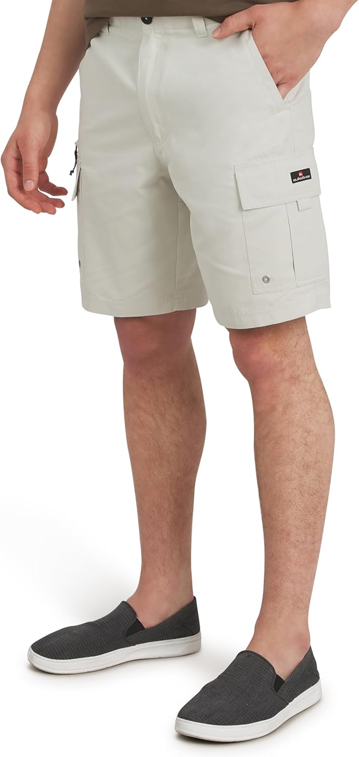 Quiksilver Men's Regular Fit Fixed Waist Water Friendly Active Hybrid Cargo Shorts (32-42