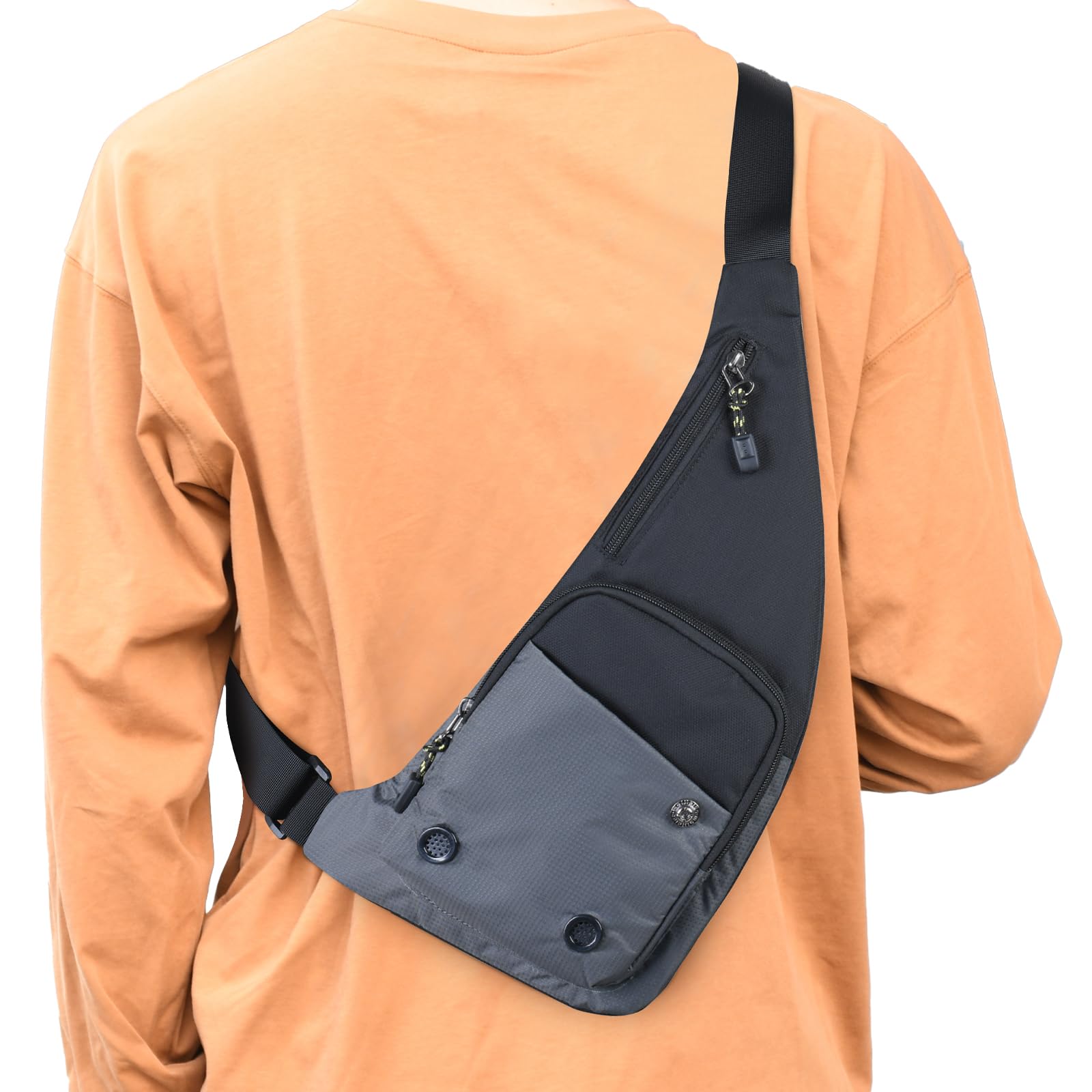 Waterproof Sling Bag Crossbody Bag For Men Slim Chest Backpack Man Purse Small Shoulder Bag For Travel Hiking-image-24