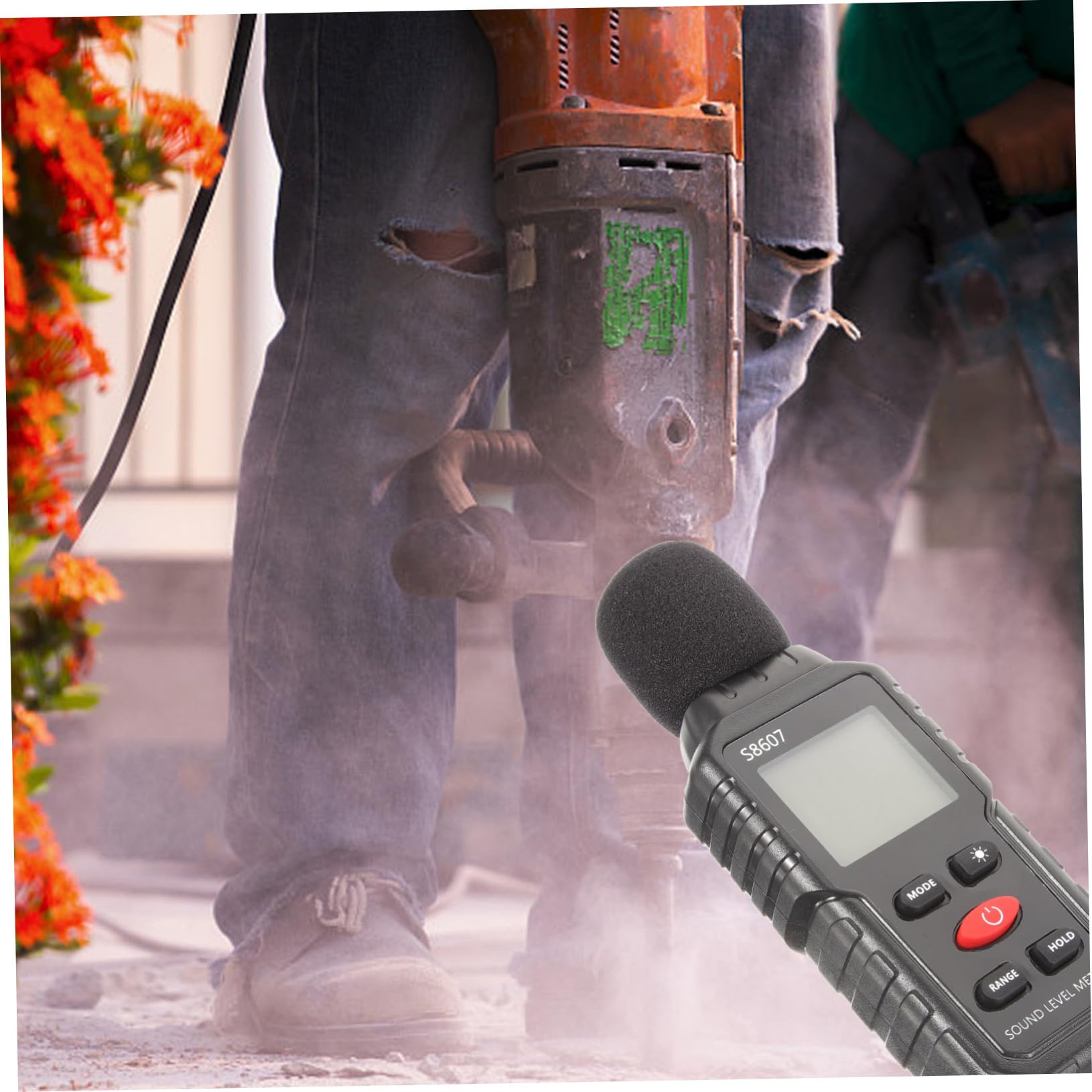 Fonometro Digitale Portatile Nero in Plastica, Misuratore di Decibel ad Alta Precisione, Leggero e Facile da Trasportare, 3 Batterie Aaa Incluse