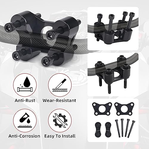 Miniatura 5 de Elevador de manillar para Can Am Spyder, kit de extensión de barra de mango de aluminio para Can-Am Spyder RT RTs 2020-Newer, compatible con Spyder