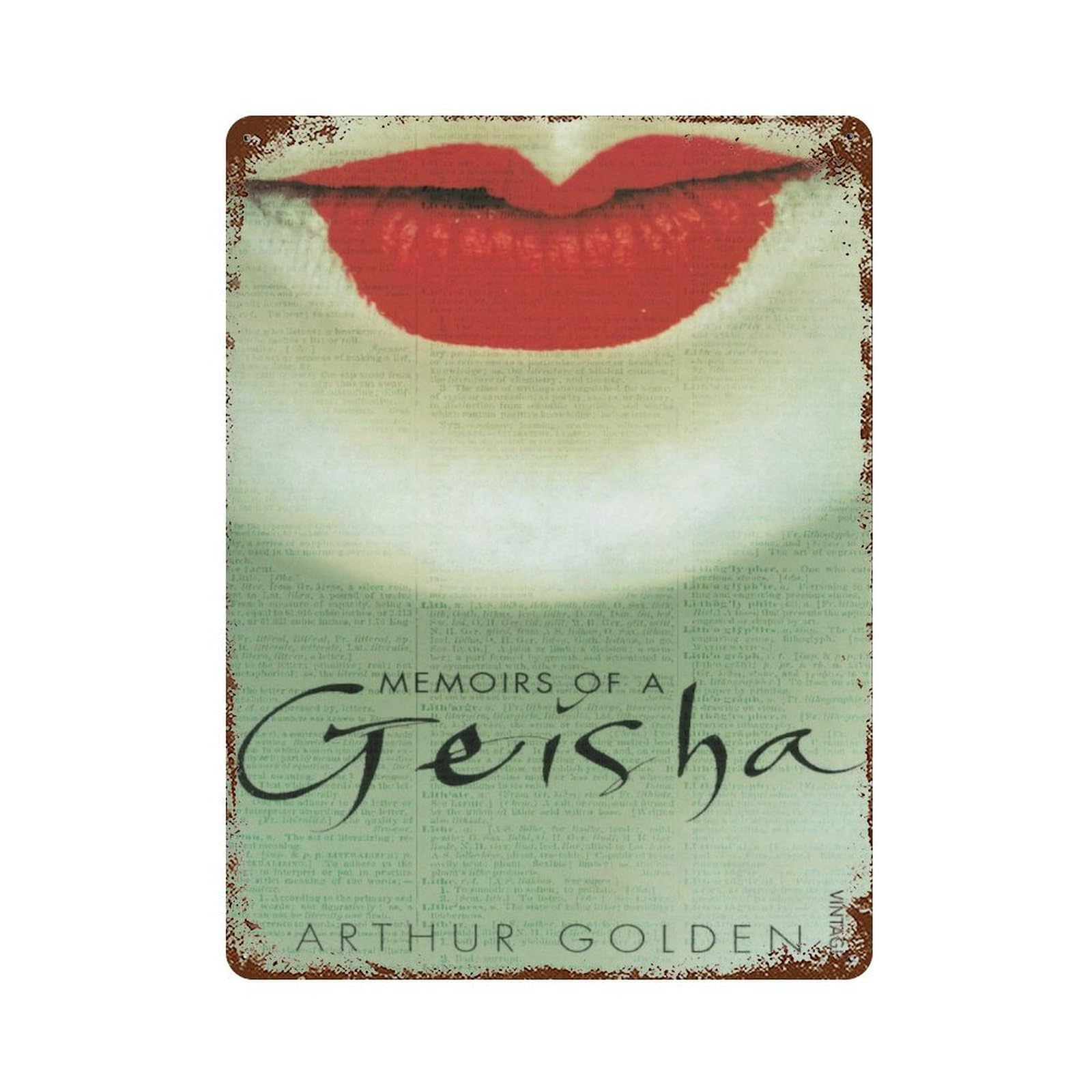 xiaoxiaoshen Book Cover Memoirs of A Geisha Wall Decor Art Metal Tin Poster Modern Home Decor Art Home Bar Shop Decorations Vintage Sign 40x30cm