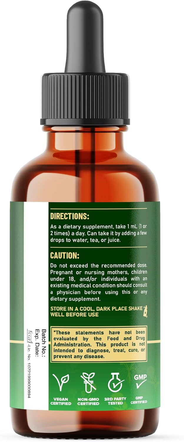 12in1 Dandelion Root Liquid Supplement with Milk Thistle, Artichoke Extract, Turmeric, Beet Root, N-Acetyl Cysteine and 6 More - Support Overall Wellness - 1 FL Oz - 60 Days Supply - Image 9