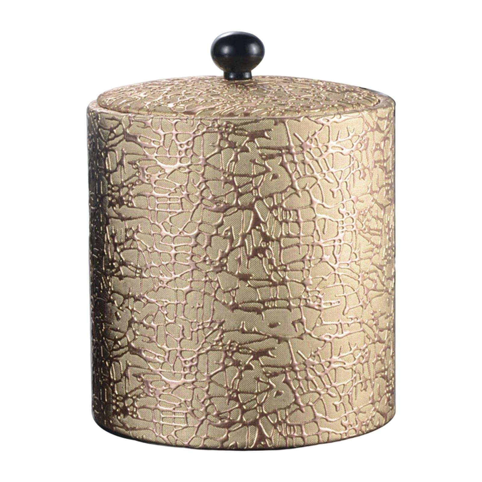 Cubo de Hielo de Acero Inoxidable Doble Pared Balde Aislado con Tapa y Asa Resistente Mantiene Hielo Sólido y Bebidas Frías Adecuado para Barbacoas, Oro, tal como se describe