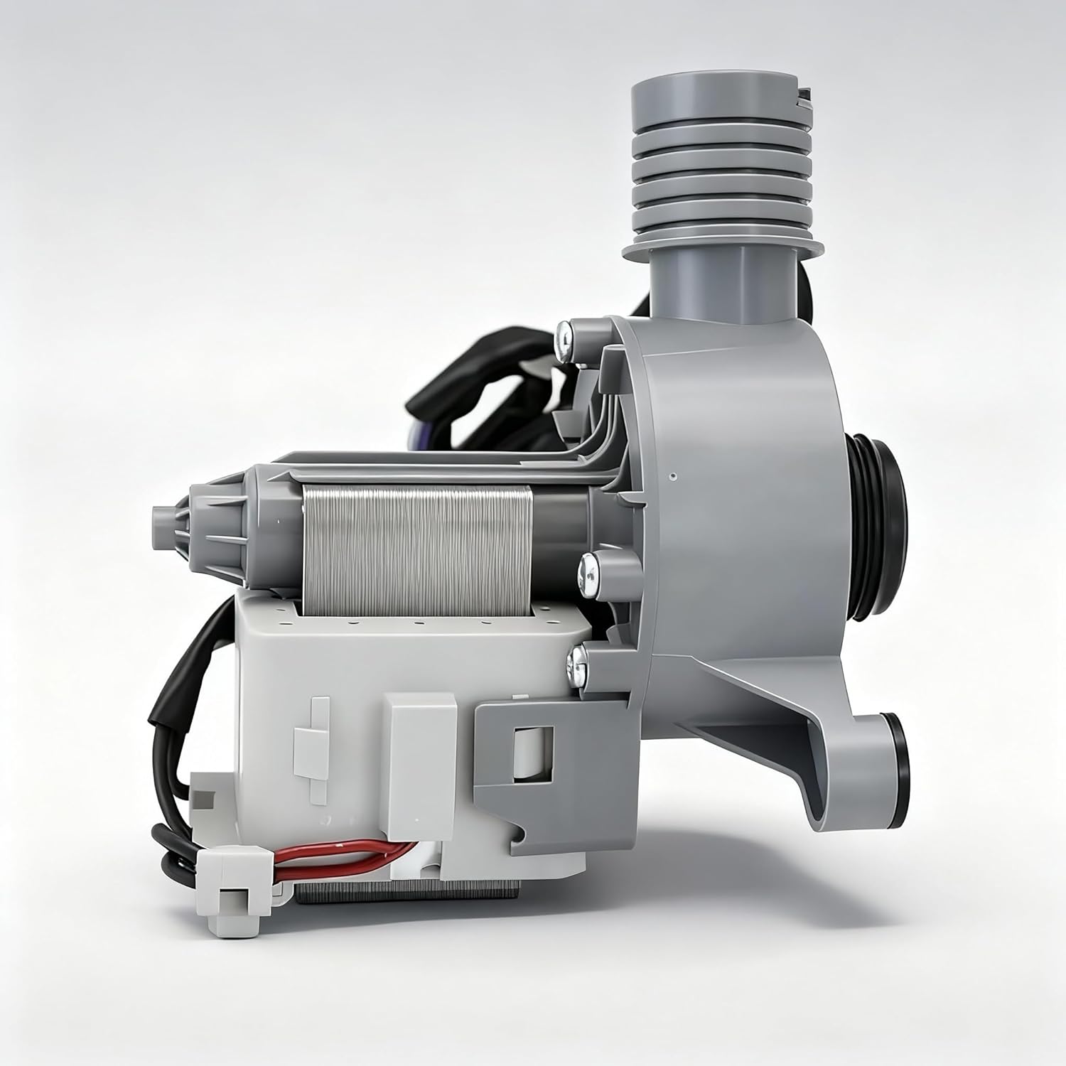 WH11X34742 5304511363 Drain Pump Motor Assembly Washing Machine Replacement Part Compatible with Frigidaire, Insignia, Midea, Haier Washing Machine - Replacement Model: 11001011000071 WH01X28078