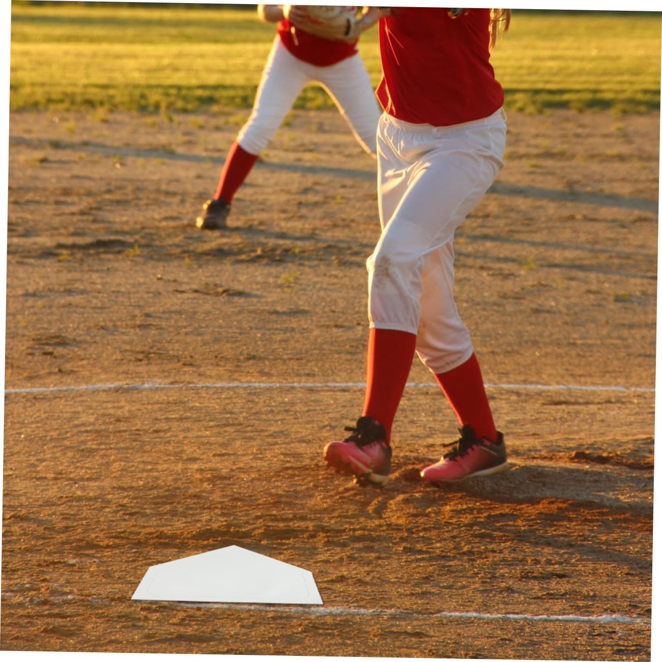 BESPORTBLE 5pcs Rubber Baseball Base Set Thrown Plate for Softball Kickball and Backyard Practice Design for Use