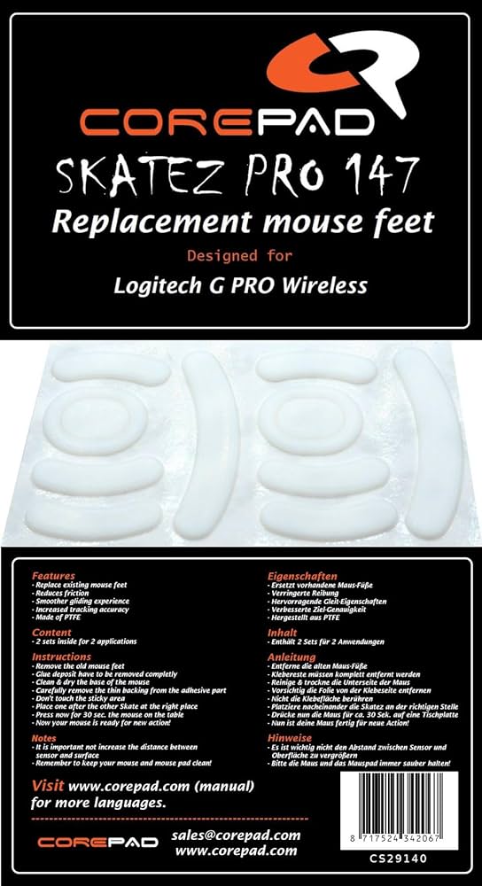 Amazon.co.jp: Corepad Skatez PRO G Pro Wireless用マウス