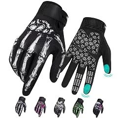 RIGWARL Motorcycle Gloves for Men Women Touchscreen Lightweight Dirt Bike Glove Non-Slip Skeleton Motorcycle Riding Glove