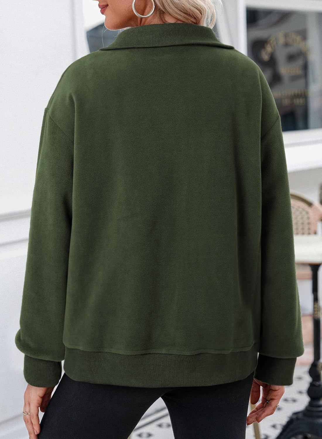 Dokotoo Women's Lightweight Full Zip Soft Fleece Jacket 2025 Casual Sweatshirts Coat with Pockets - Image 5