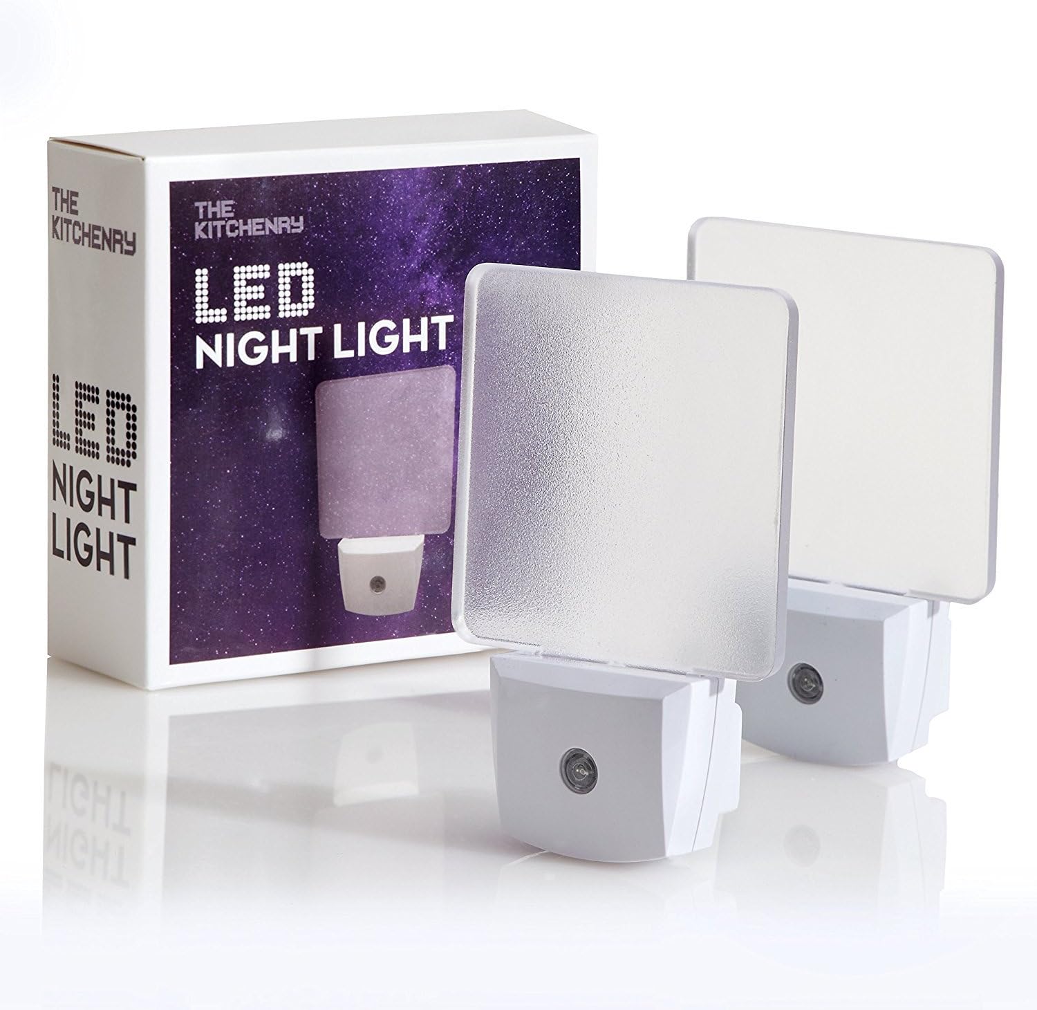 TK LED Night Light v.2017 Super Bright Power-Saver 0.2w (2pk). Plug in for Adult, Baby, and Kids.