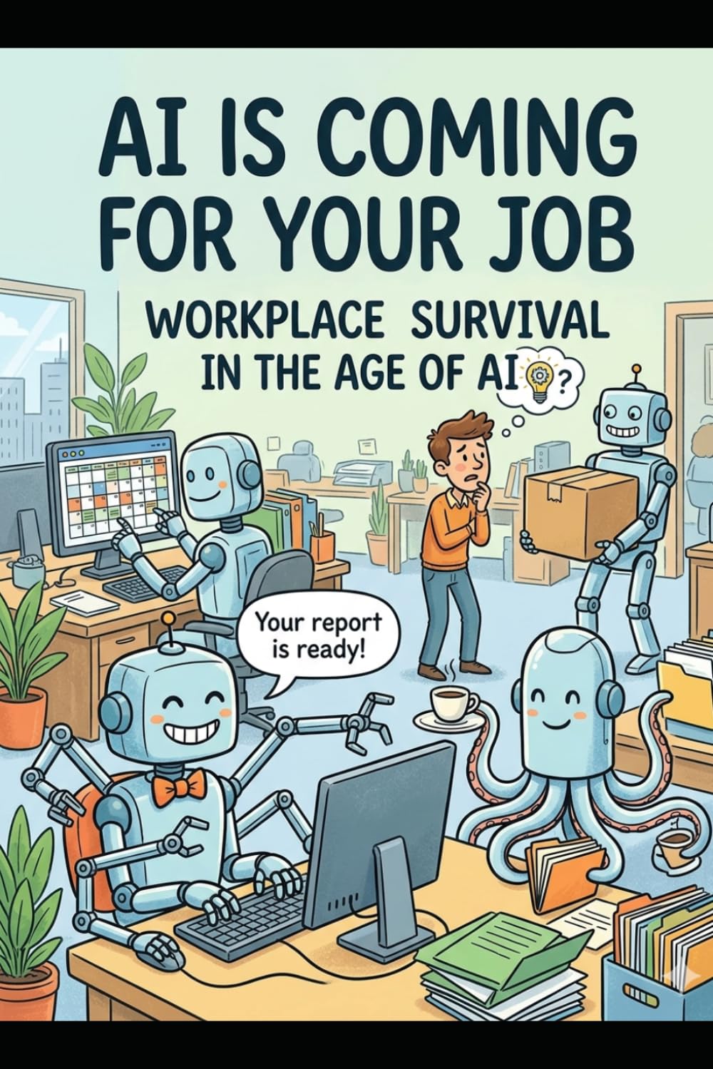 AI is Coming for Your Job: Workplace Survival in the Age of AI (Humorous Guides to Surviving AI)