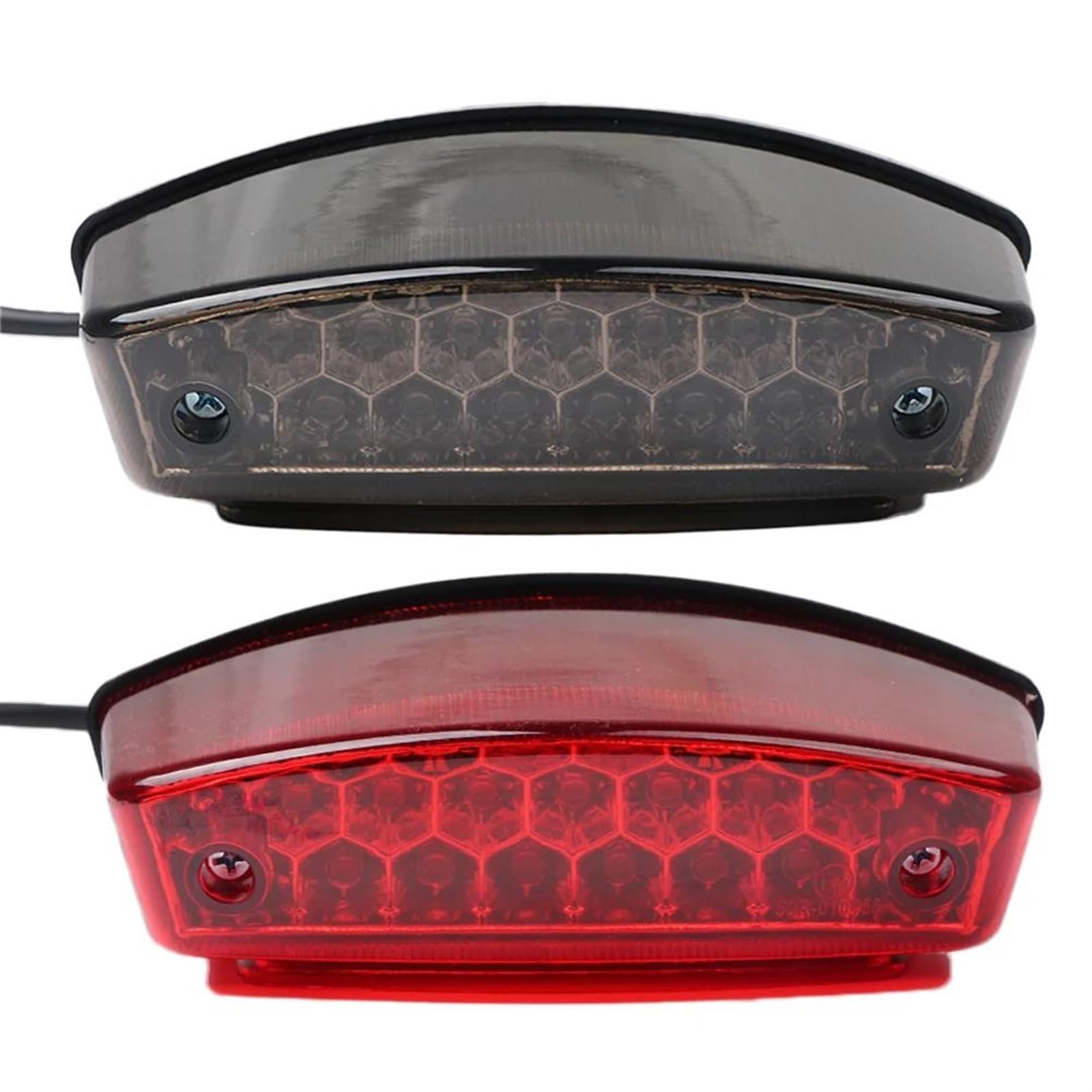 Fanale Posteriore Luce Posteriore per Moto Luce Freno Targa Indicatore di Stop Posteriore per Ducati Monster 400 620 695 750 800 900 S2R S4R(Nero)