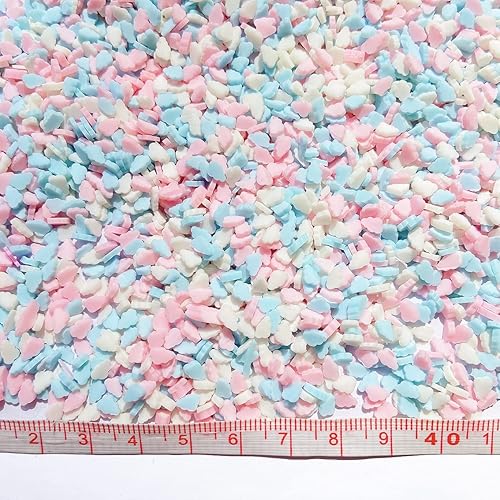 Miniatura 86 de EHOPE Gránulos falsos de polímero de 3.53 oz, chispas de resina sintética, gránulos de arcilla para resina, chispas de caramelo falso para arte