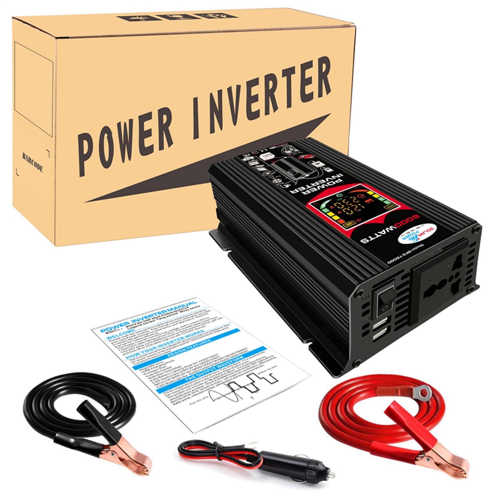 Solarenergie-System – Komplett-Set Wechselrichter 18 W 12 V | Tragbarer