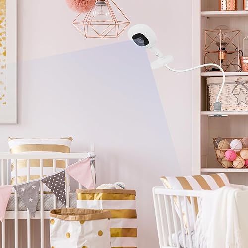 Miniatura 6 de Soporte para monitor de bebé Nanit Pro Smart Baby Monitor y Flex Stand, brazo flexible de cuello de cisne largo con tornillo de 14, abrazadera de