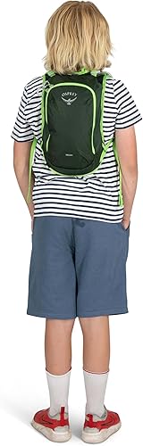 Miniatura 10 de Osprey Moki 3L Mochila de ciclismo para niños con depósito hidráulico, toldo verde