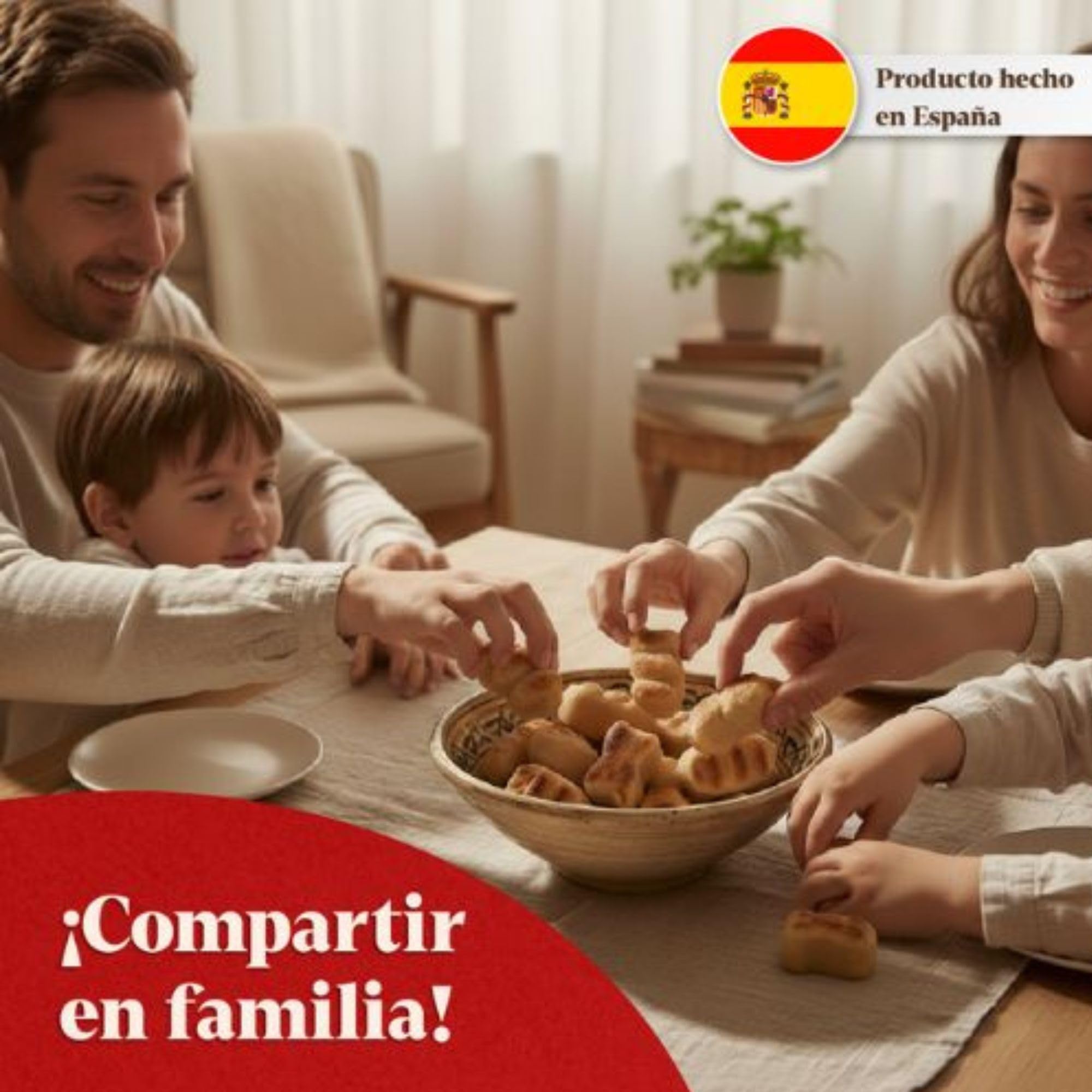 LAPASION - Figuritas de Mazapan Artesanas de Calidad Suprema Sin Azucares Añadidos, Bolsa 1kg.