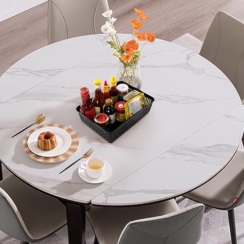 Miniatura 6 de Bandejas de almacenamiento de plástico tamaño A4, cestas de almacenamiento poco profundas, juego de 6