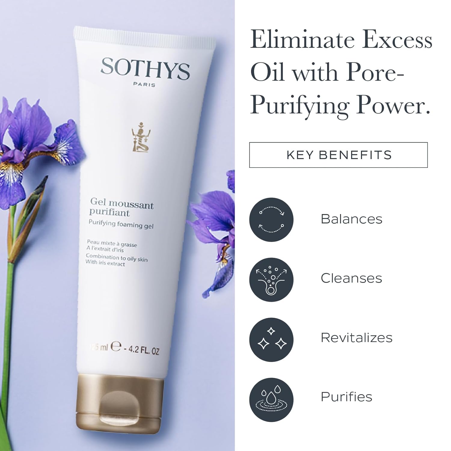 SOTHYS Purifying Foaming Gel | Gentle Face Cleanser for Oily or Combination Skin - Image 5