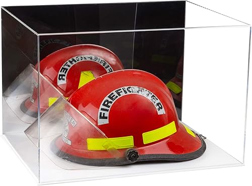 Vista 242 de Better Display Cases Versátil vitrina de acrílico transparente - Caja rectangular grande con base blanca 18" x 12" x 3" (BK09)