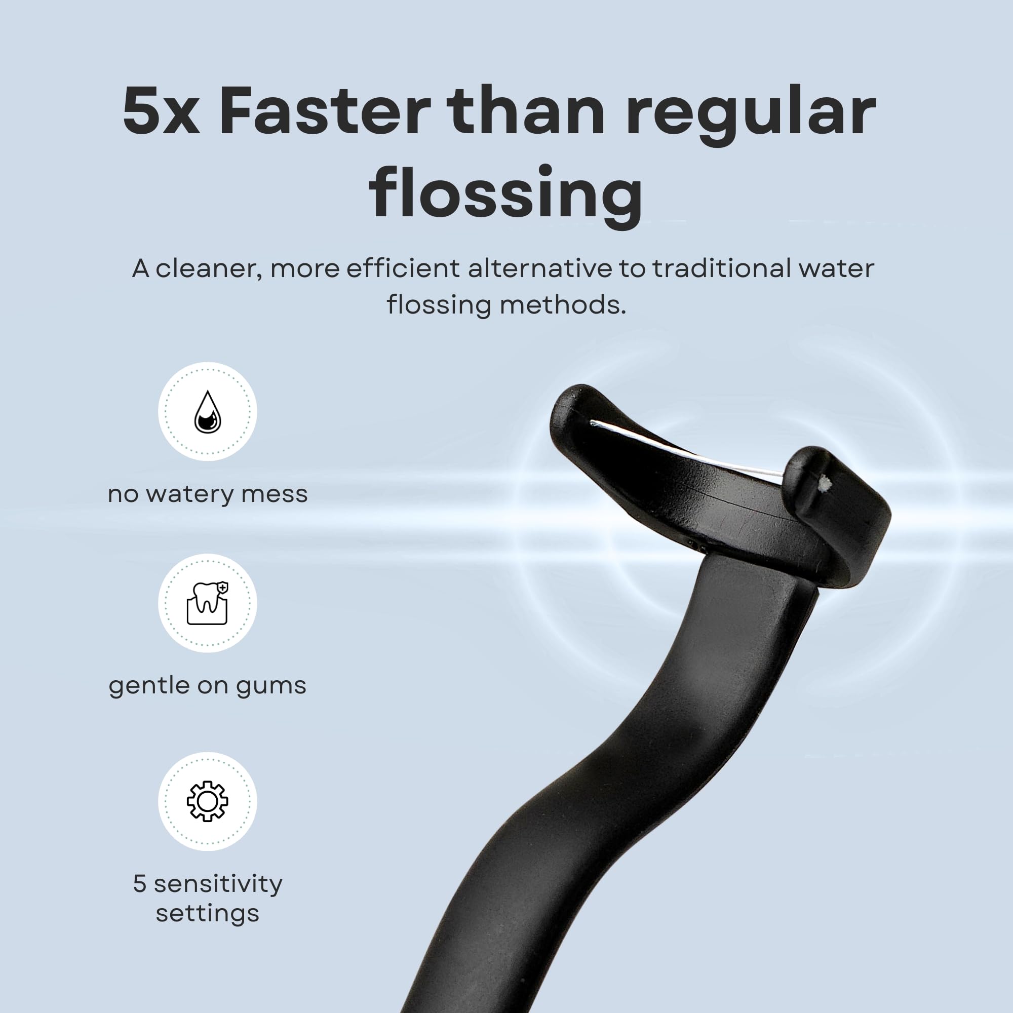 Kit combinado de cepillo de dientes eléctrico y hilo dental | Cepillo de dientes recargable de limpieza profunda | Hilo dental de fácil deslizamiento para un cuidado suave de las encías |