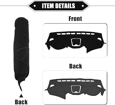 Dashboard Cover for Hyundai Santa Fe 2013-2018 Black