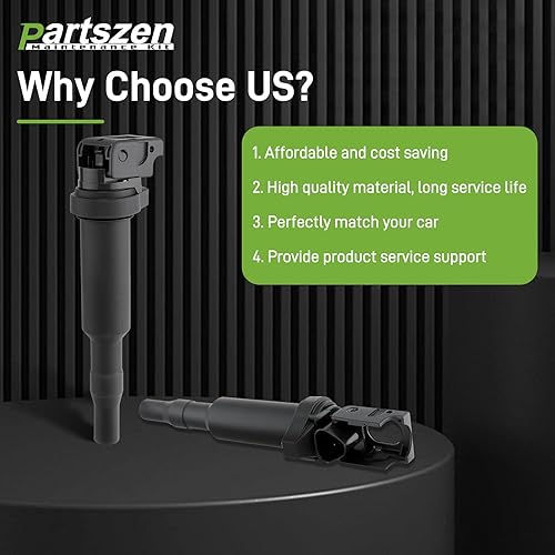 Miniatura 7 de Bobina de encendido UF592 y bujía de platino para BMW 128i 325i 325xi 328i 328xi 330i 330xi 525i 525xi 528i 528xi 530i 530xi X3 Z4 0221504470