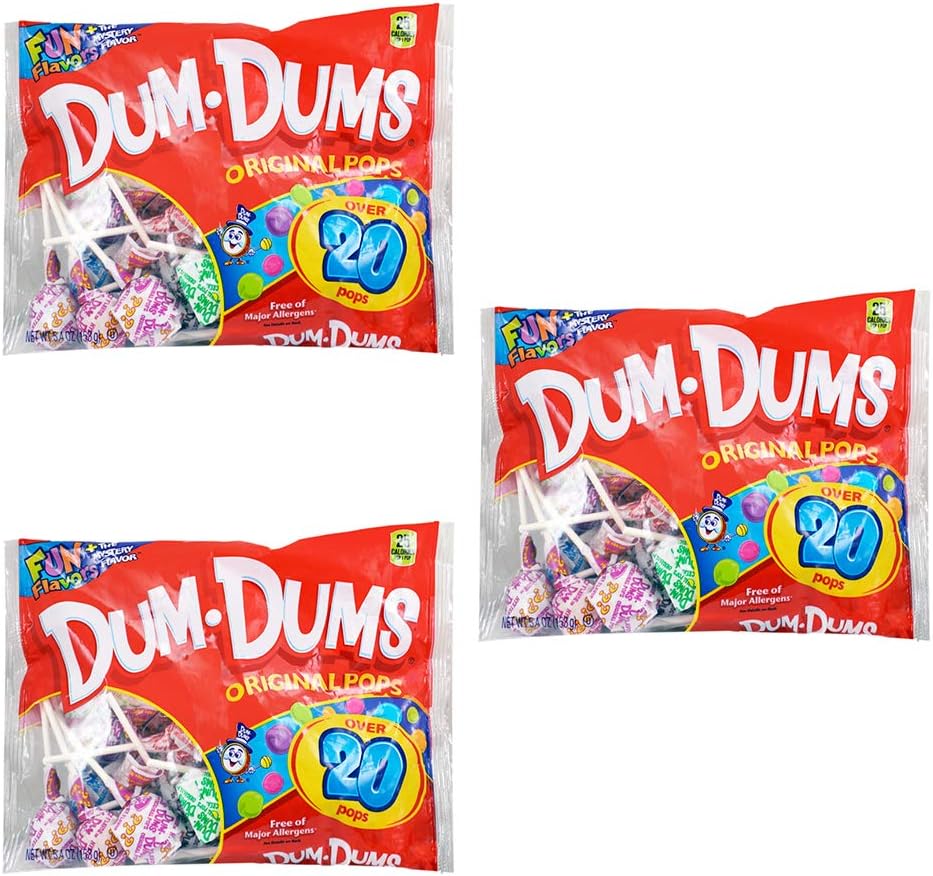 Dum Dums Original Pops - Value Pack (Pack of 3)