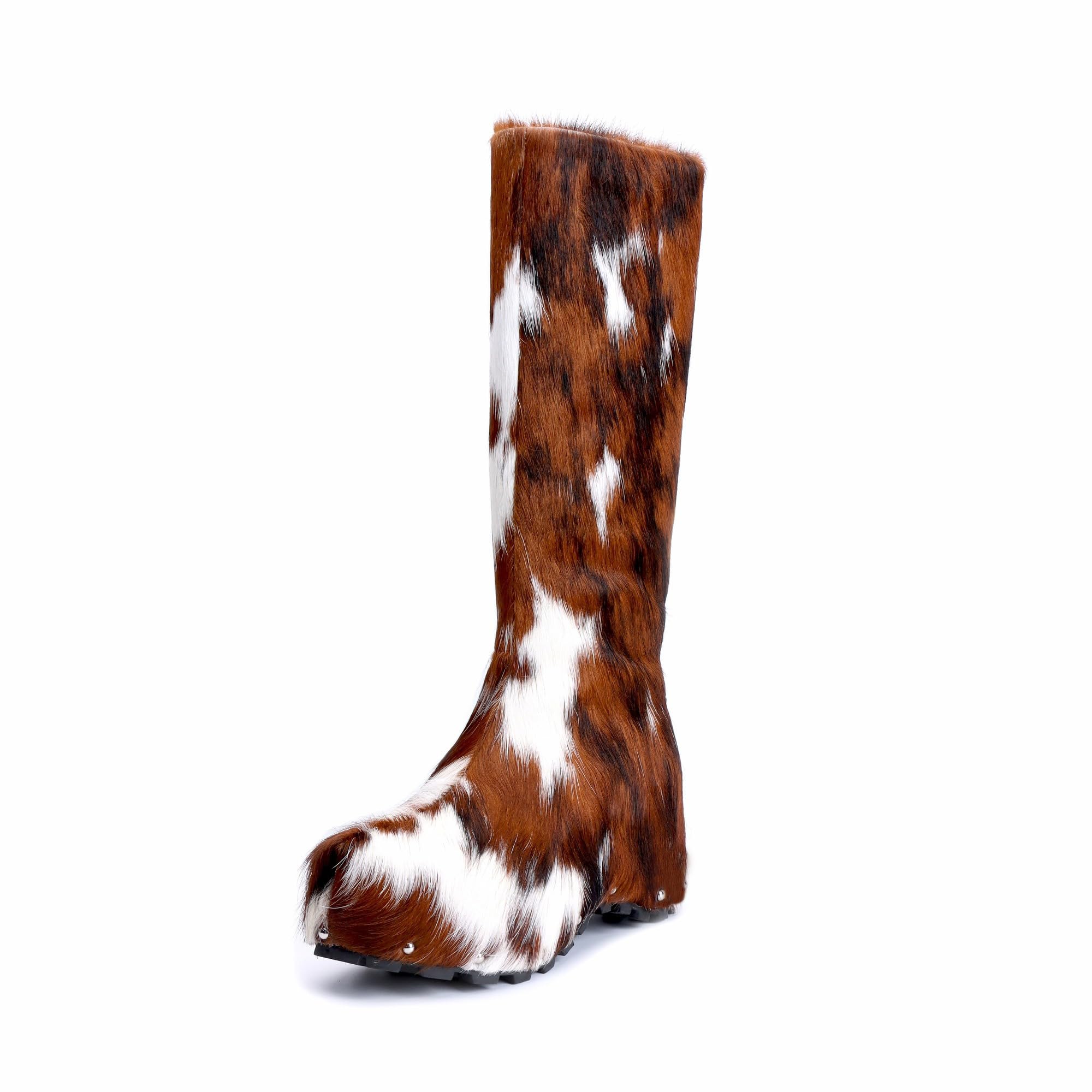 XOBZJH Women’s Wide Calf Cowgirl Boots