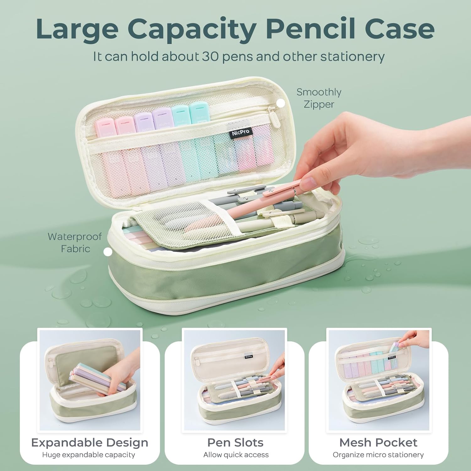 Nicpro 76PCS Bible Study Supplies Journaling Kit for Women, Bible Journal Set, Christian Gifts, Cute Spiral Notebook Stationary Set with Pen Case, Pastel Highlighter & Gel Pens No Bleed, Sticky Notes