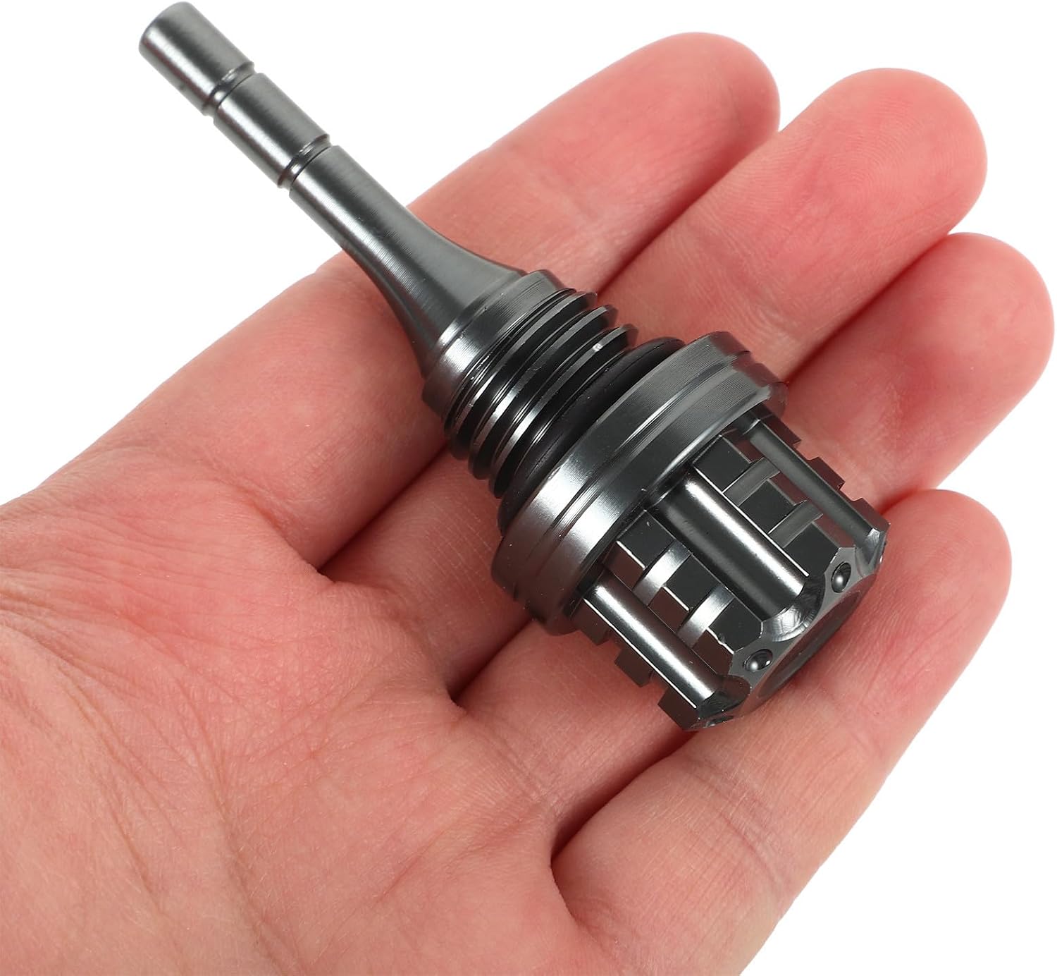 Oil Engine for Motorcycle Enthusiasts Motorcycle 125cc Dipstick Replacement Made of Sturdy Aluminum Alloy with Easy Installation to Enhance Oil Level Accuracy