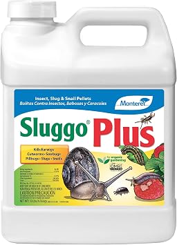 Sluggo Plus - for Organic Gardening - Slug and Snail Killer for Garden - Kills Earwigs, Cutworms, Sowbugs, Pillbugs, and More - 10 lbs
