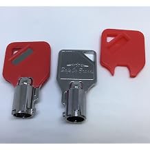 SafeCo Brands Kone 1-10 Elevator Keys, 2-Keys, Red Heads