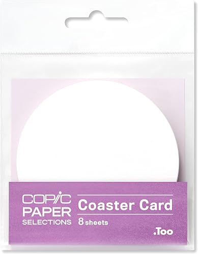 Too Copic Paper Selection Coaster Card. 8 Cards 1mm thick each.