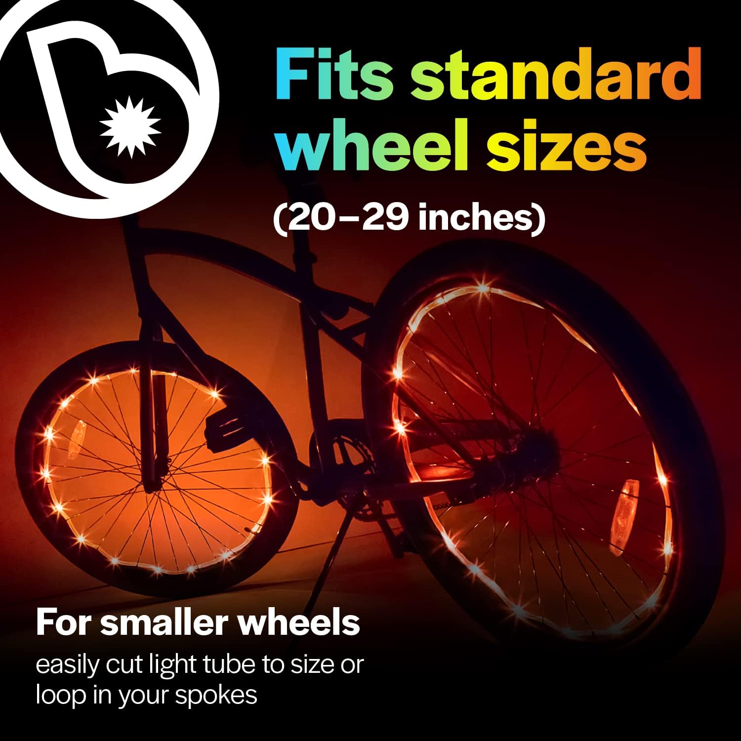 Brightz LED Bike Wheel Light & LED Light Up Bike Bell Combo - 2-Pack WheelBrightz Bicycle LED Spoke Light with BellBrightz LED Light Up Bike Bell with Clear Ring Sound : Sports & Outdoors