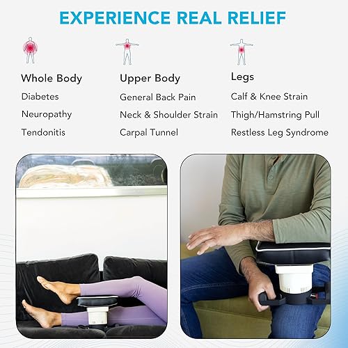 Vista 10 de MedMassager Masajeador corporal clásico Unidad de terapia de masaje de tejido profundo, masajeador en casa, motor de doble velocidad, relajación